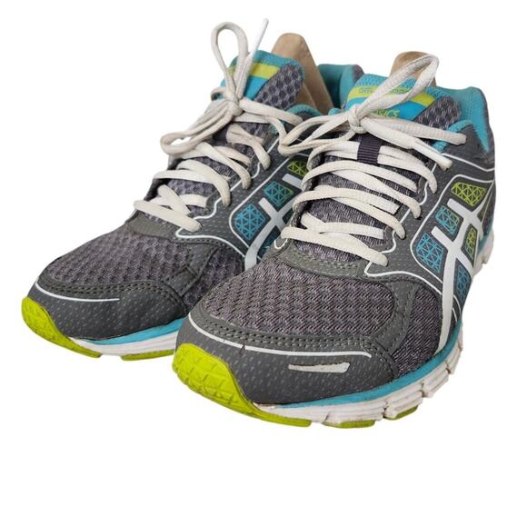 ASICS Womens Athletic Shoes Size 8 Teal Blue Green Run  F911212 T3A79 - Picture 1 of 8